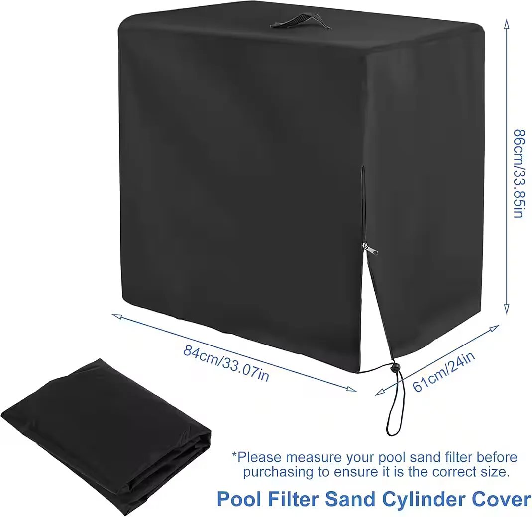 FELIXLEO Poolpumpe Abdeckung 86x61x84 wasserdicht für Sandfilteranlage