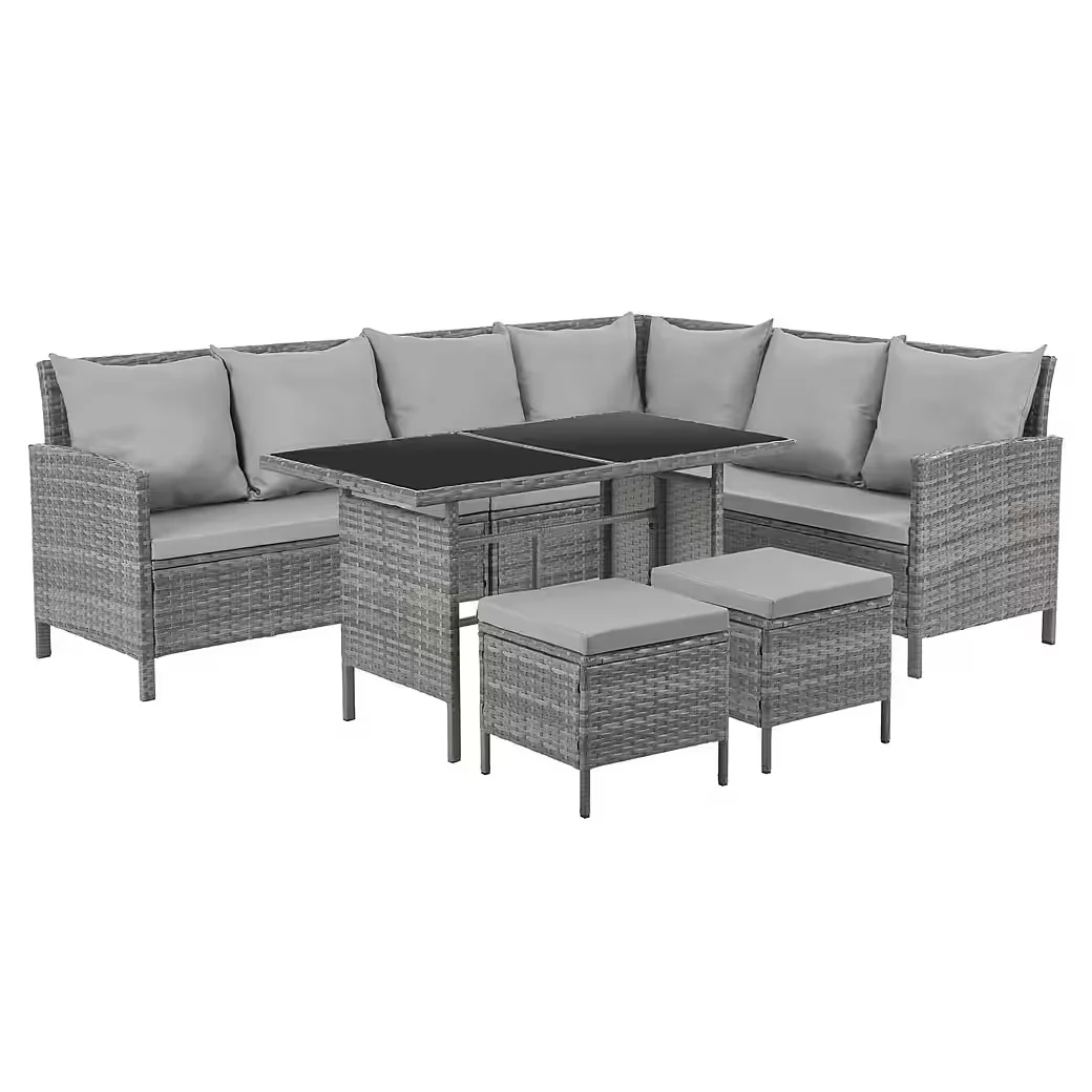 Gartenlounge Set MADISON Grau Outdoor Sitzgruppe