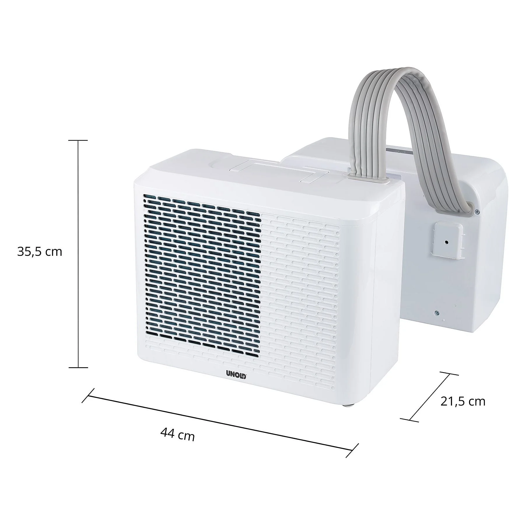 UNOLD 86320 mobiles Split Klimagerät 5000 BTU Weiß für 12 m2 EEK A