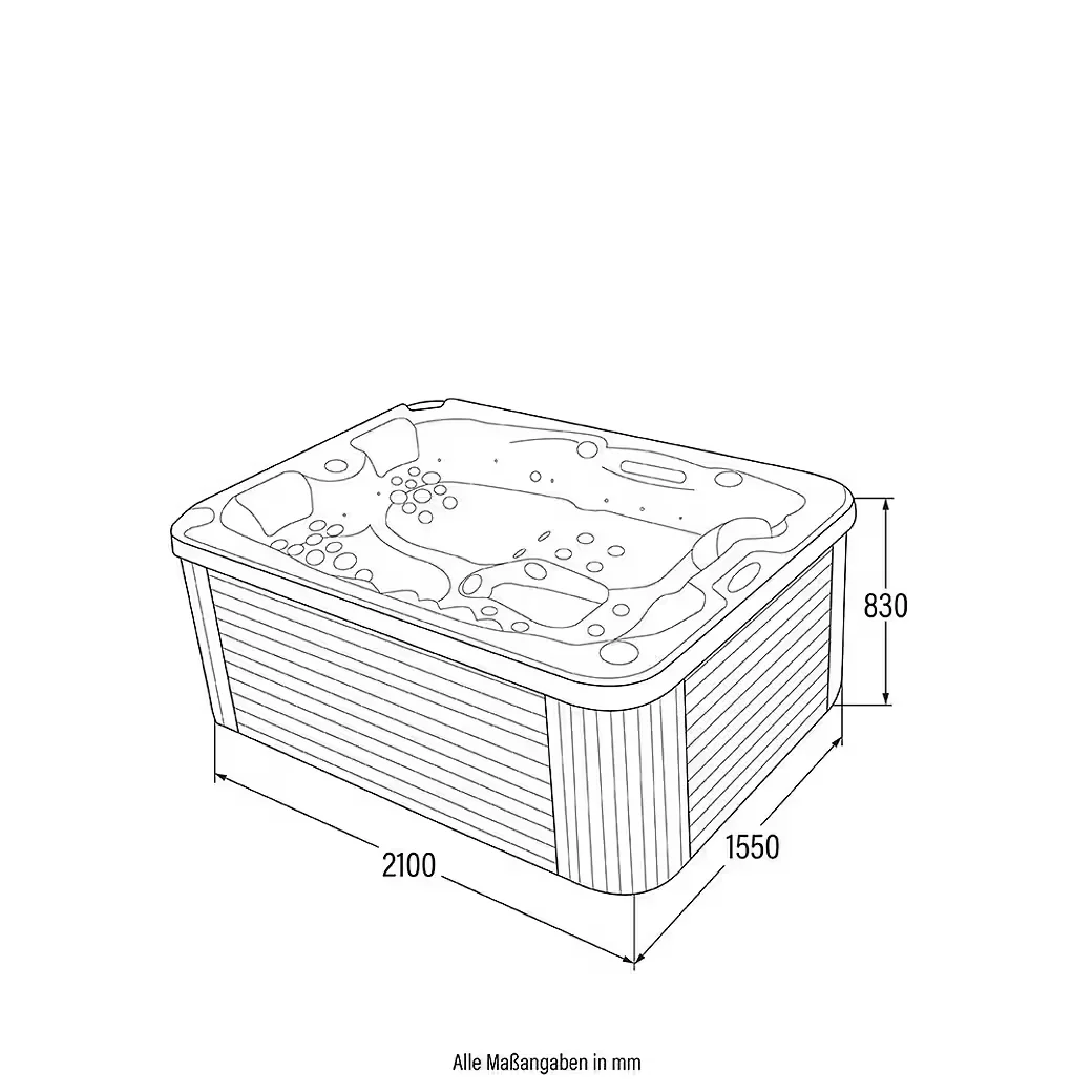Whirlpool Outdoor Whirlpool BEACH Garten Spa