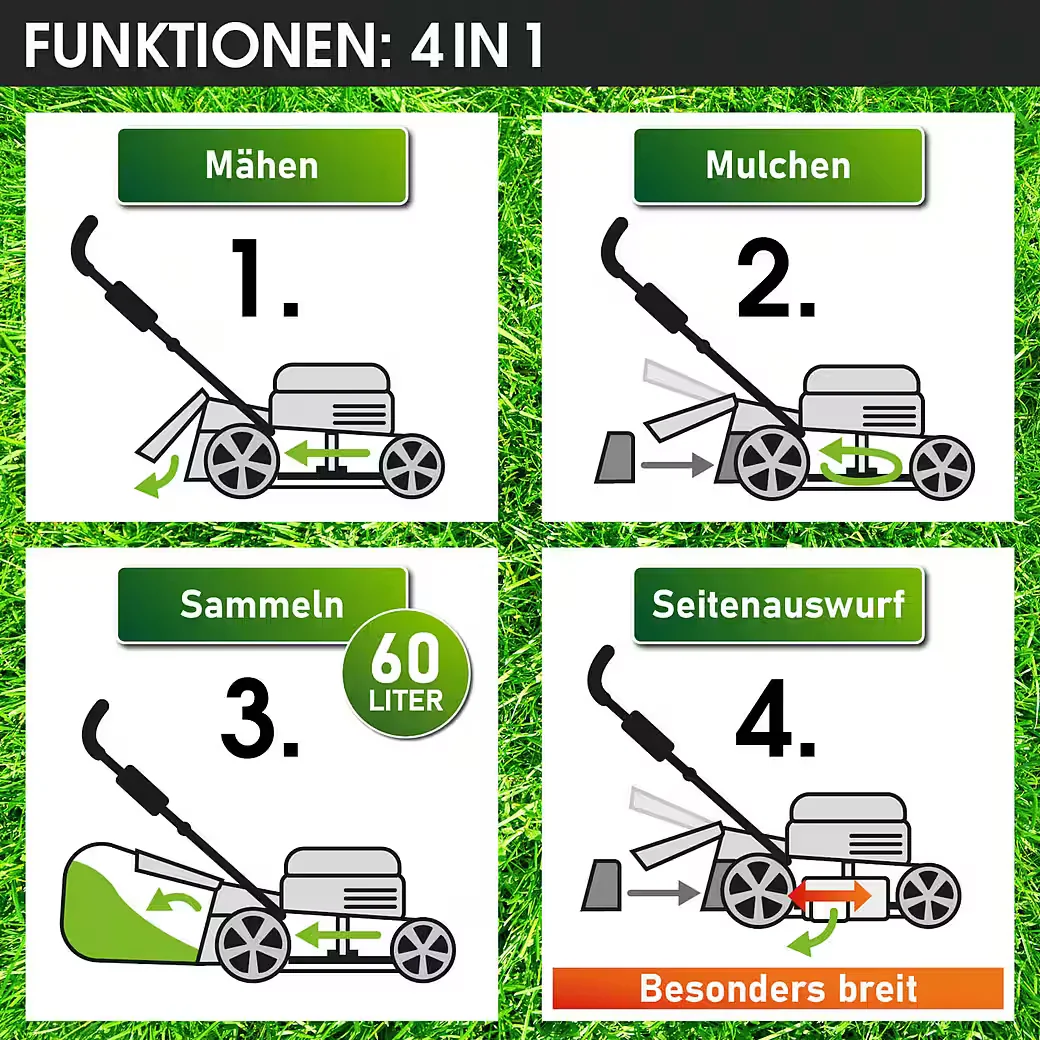 Benzinrasenmäher 7PS RED LINE mit Antrieb selbstfahrend