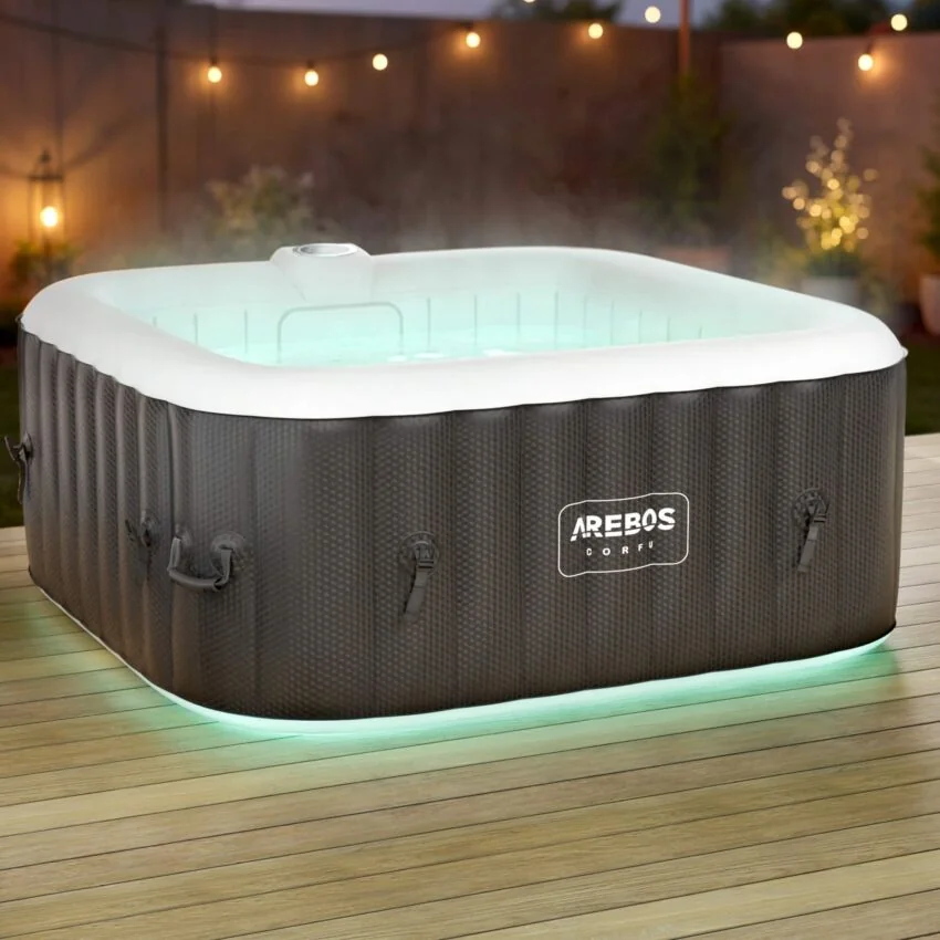 SPA Pool CORFU Whirlpool mit LED 2400W Outdoor