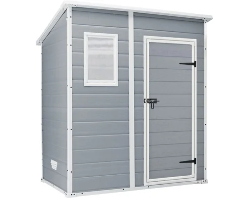 Keter Gartenhaus Manor Pent 6x4 mit Fußboden 183,5x111 cm grau Outdoor