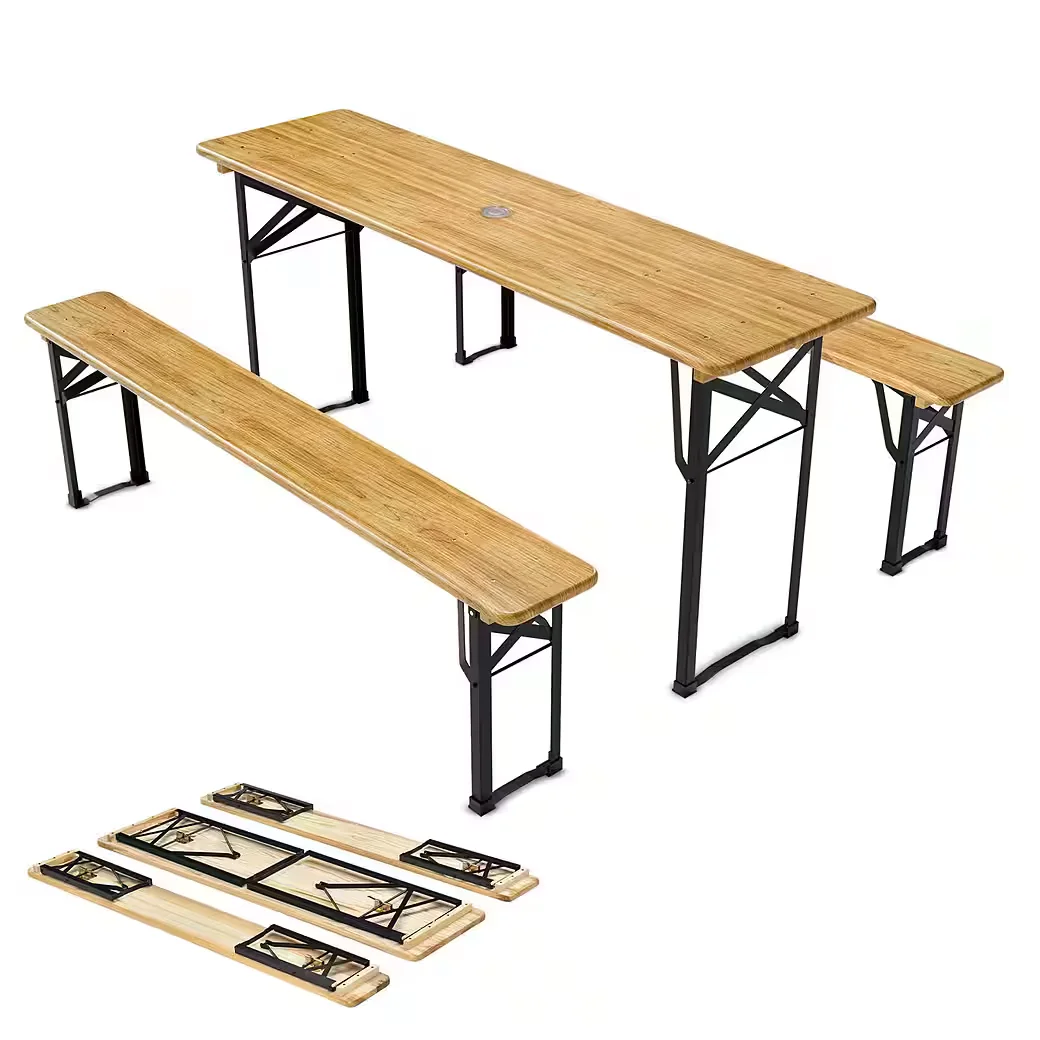 Bierzeltgarnitur Bichl Garten Set mit Tisch und Baenken