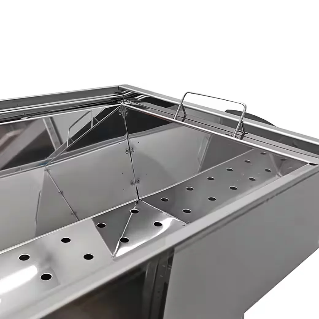 Holzkohlegrill Mangal Kairat Schaschlikgrill mit 10 Spießen & 230 V Motor