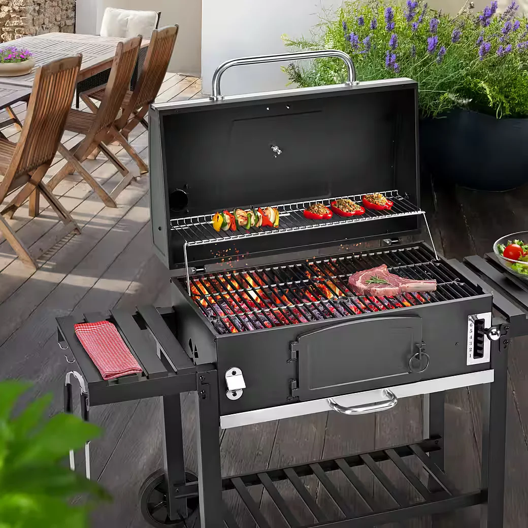 TAINO Holzkohlegrill BBQ für Garten und Terrasse