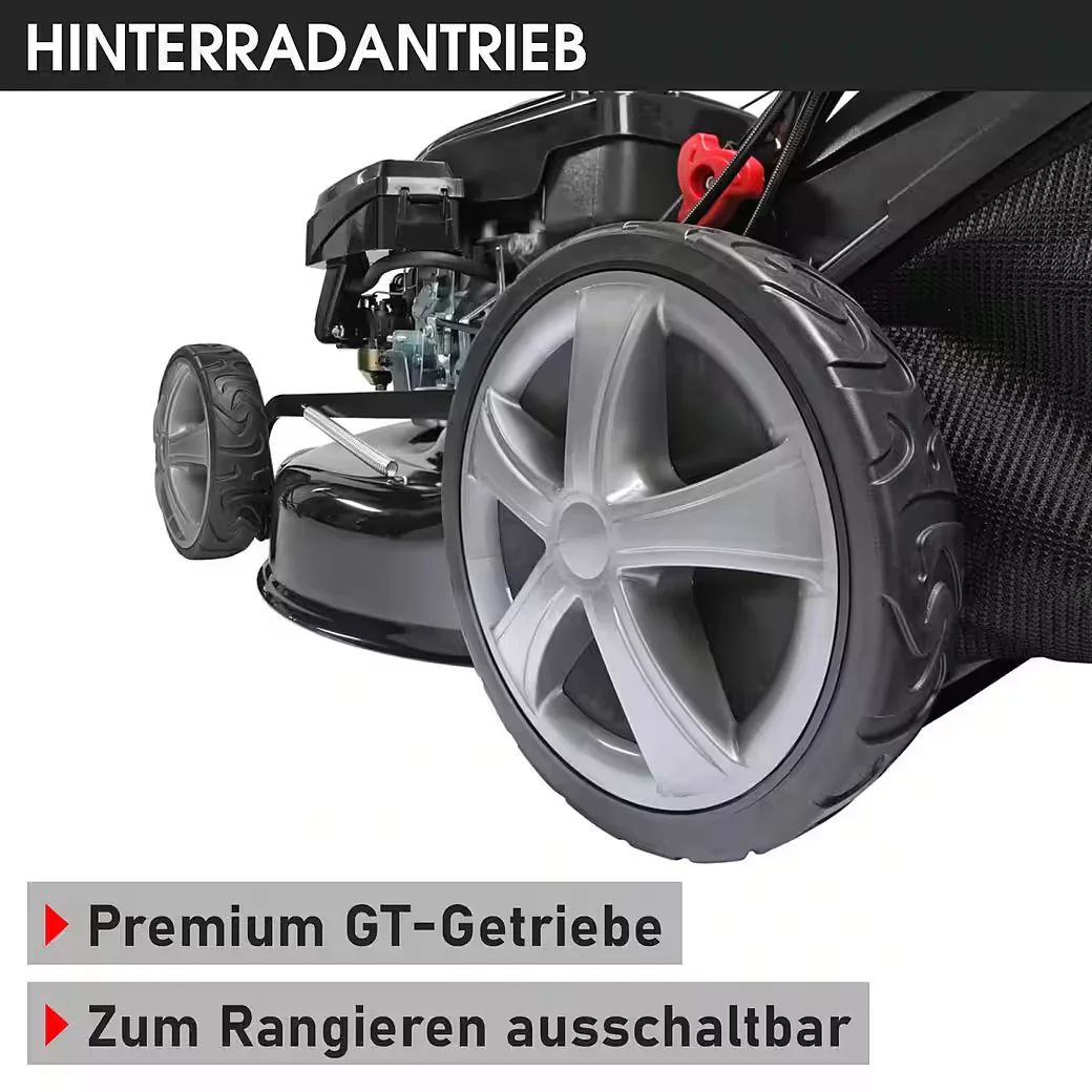 Benzinrasenmäher mit Antrieb 5,2kW(7PS) 4 Takt OHV Motor TÜV geprüft