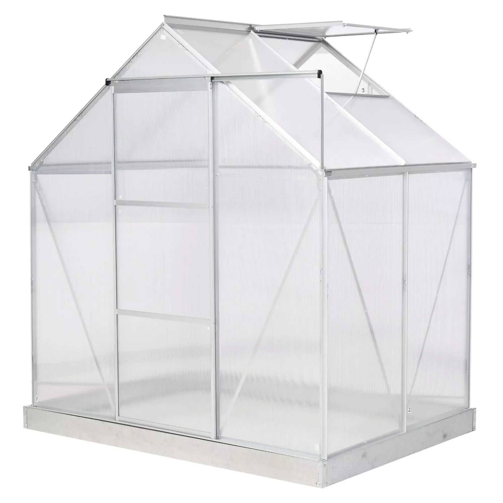 Outsunny Gewächshaus mit Alu Gestell Treibhaus für Garten