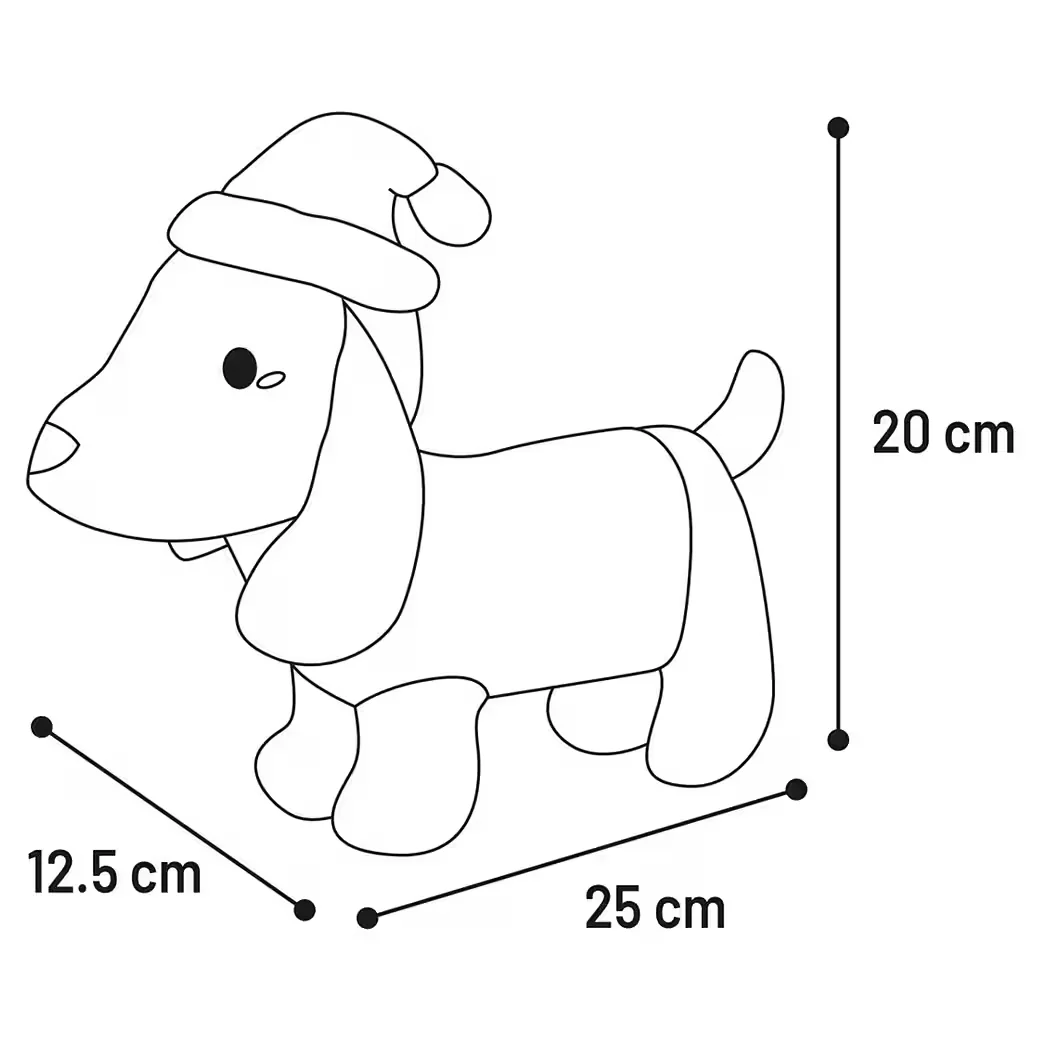 FLAMINGO Hundespielzeug Kuscheltier Plüsch Tikko braun Weihnachten