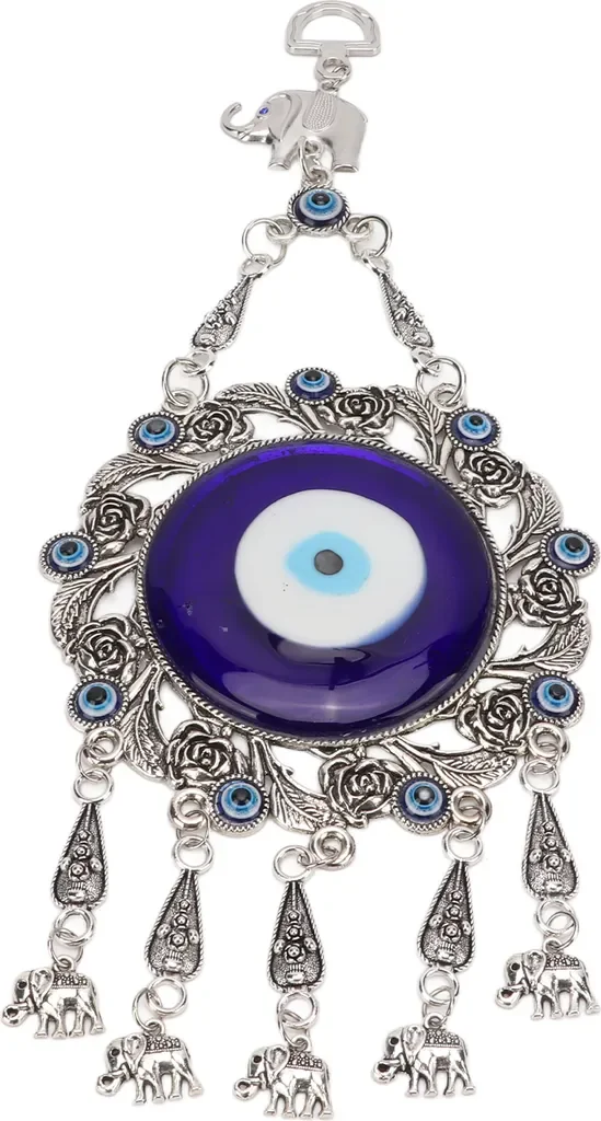 Blaues Auge Wanddeko Nazar Anhänger türkisches Glückswandornament