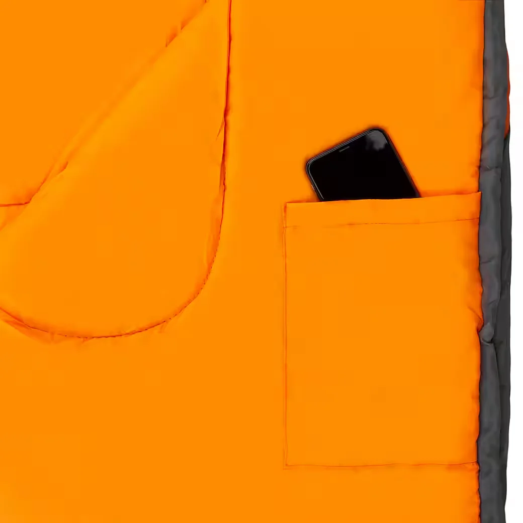 Schlafsack Camping Deckenschlafsack L 185+30/75cm 3-Jahreszeiten