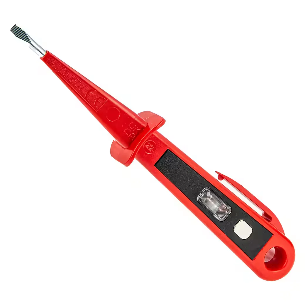 EUROTOOLS Schraubendreher Phasenprüfer 250V Schlitz 150mm Elektriker