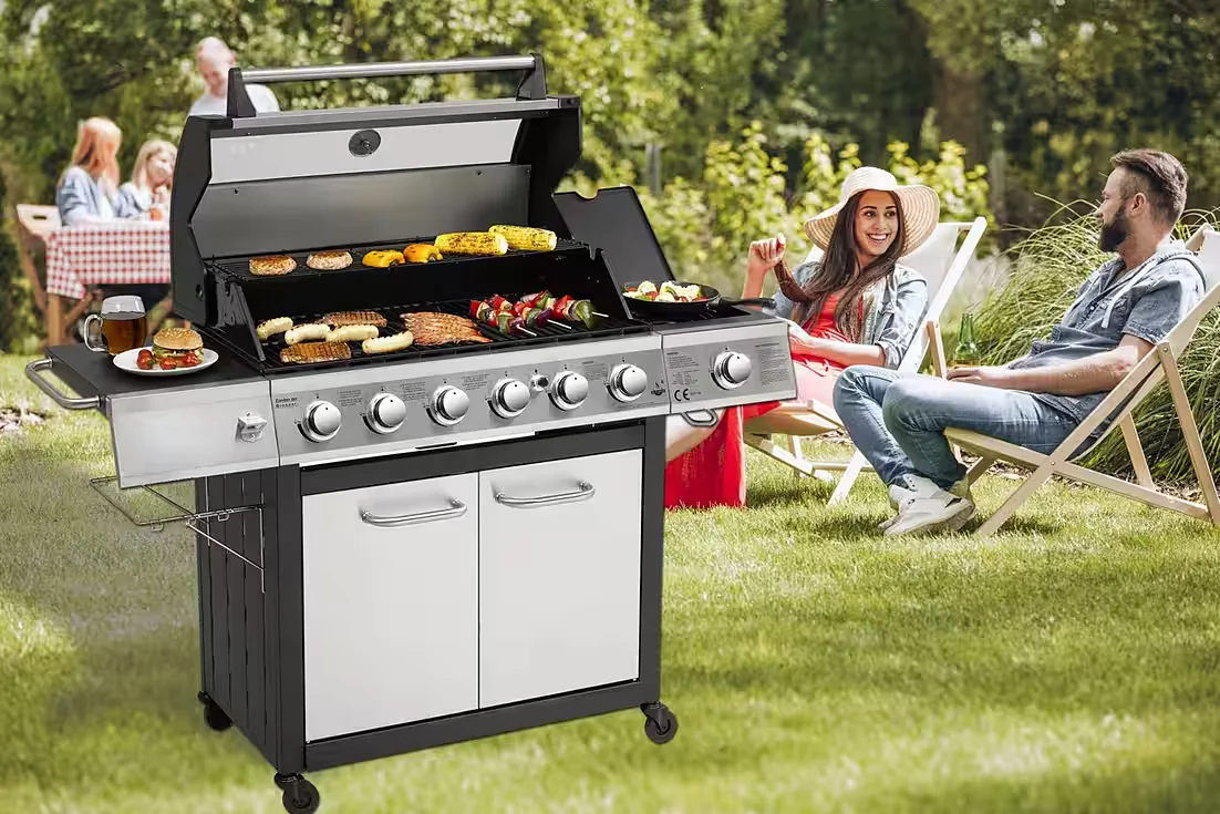 Gasgrill Long Beach BBQ fuer Garten und Terrasse