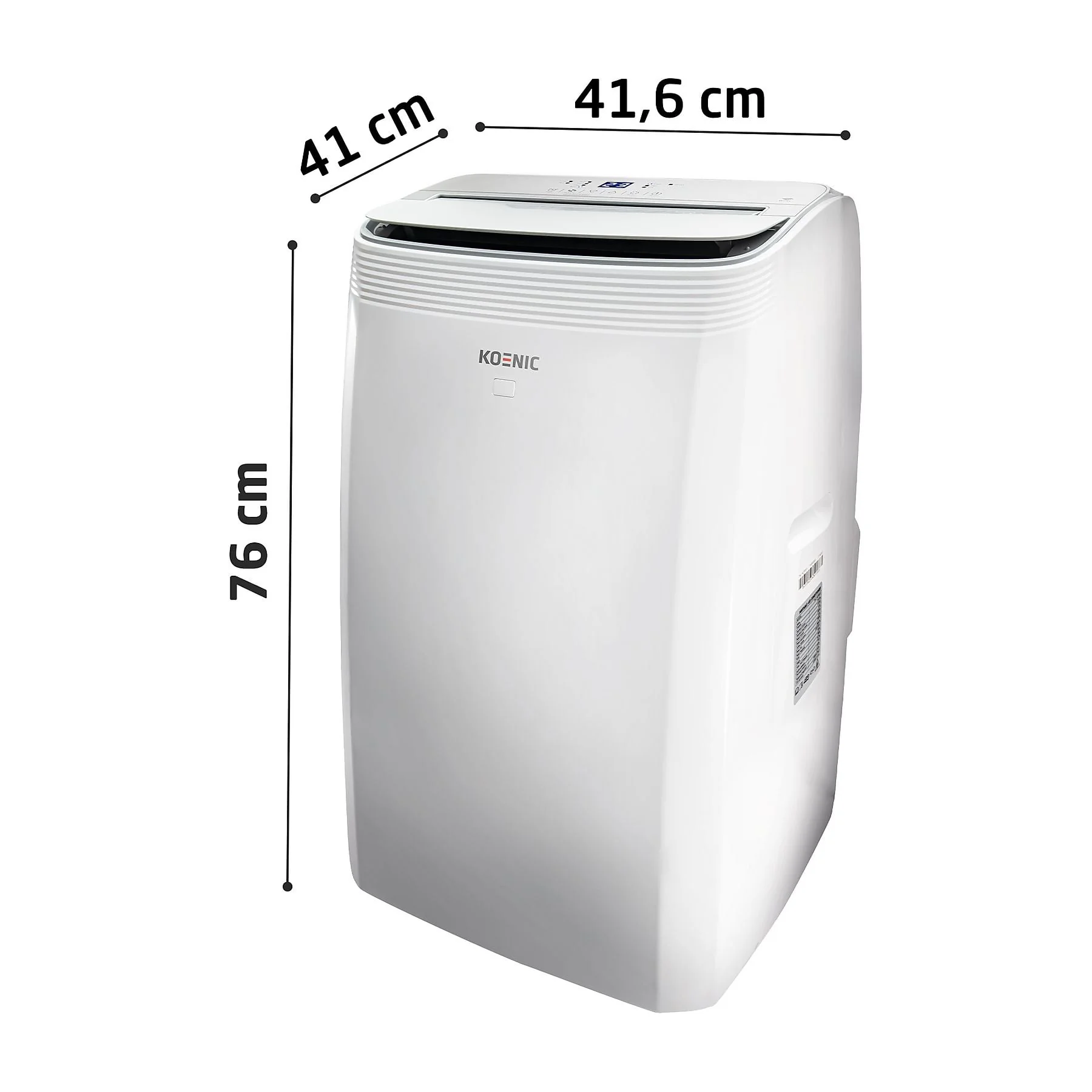 KOENIC KAC 12022 WLAN Mobiles Klimagerät Weiß, bis 48 m², EEK A