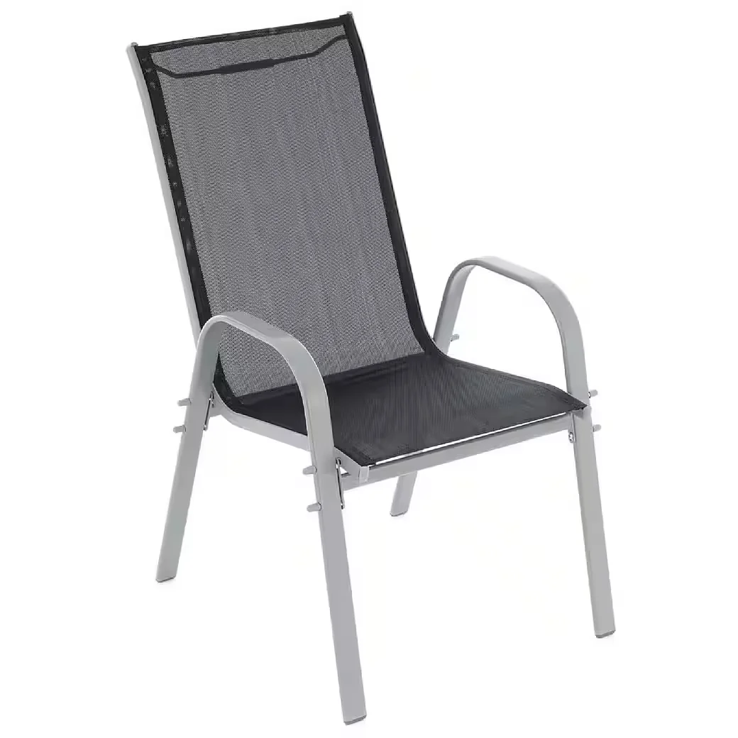 Gartenstuhl 4er Set Stapelstuhl Outdoor Stuhl für Balkon Terrasse