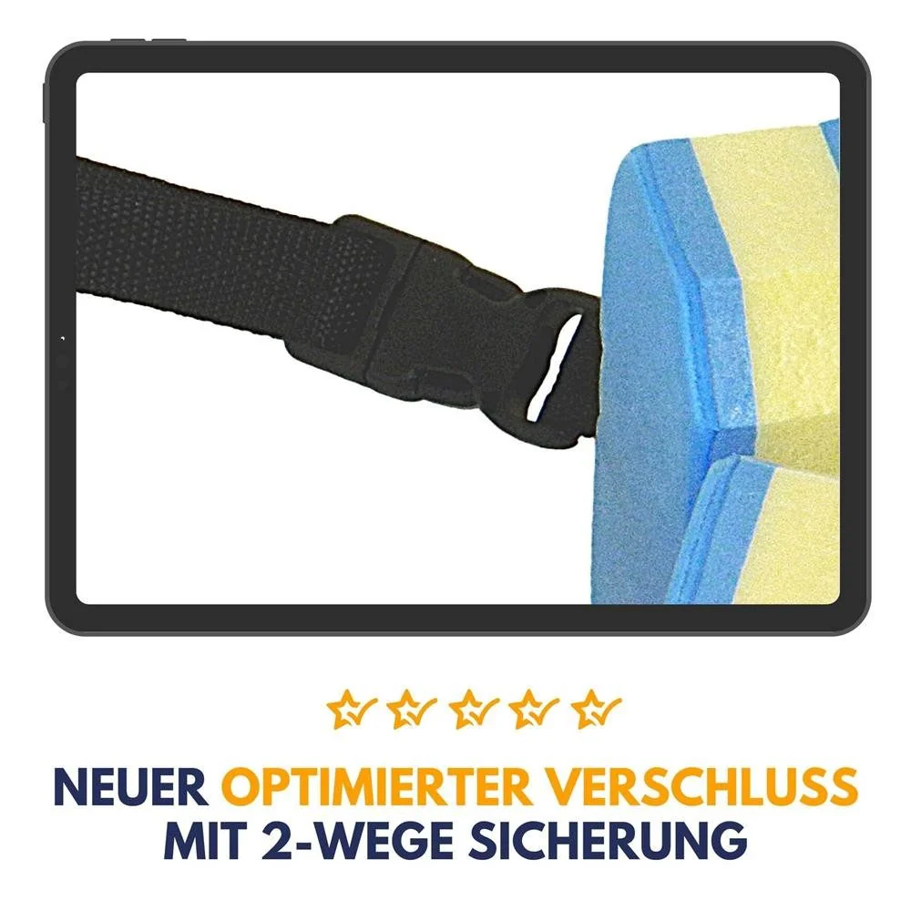 BEST SPORTING Schwimmgürtel 6 Paddle blau für Aquafitness Training