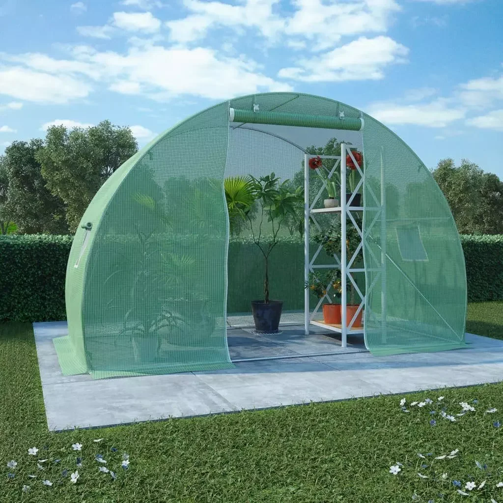 vidaXL Gewächshaus 4 5 m2 300x150x200 cm Treibhaus Garten