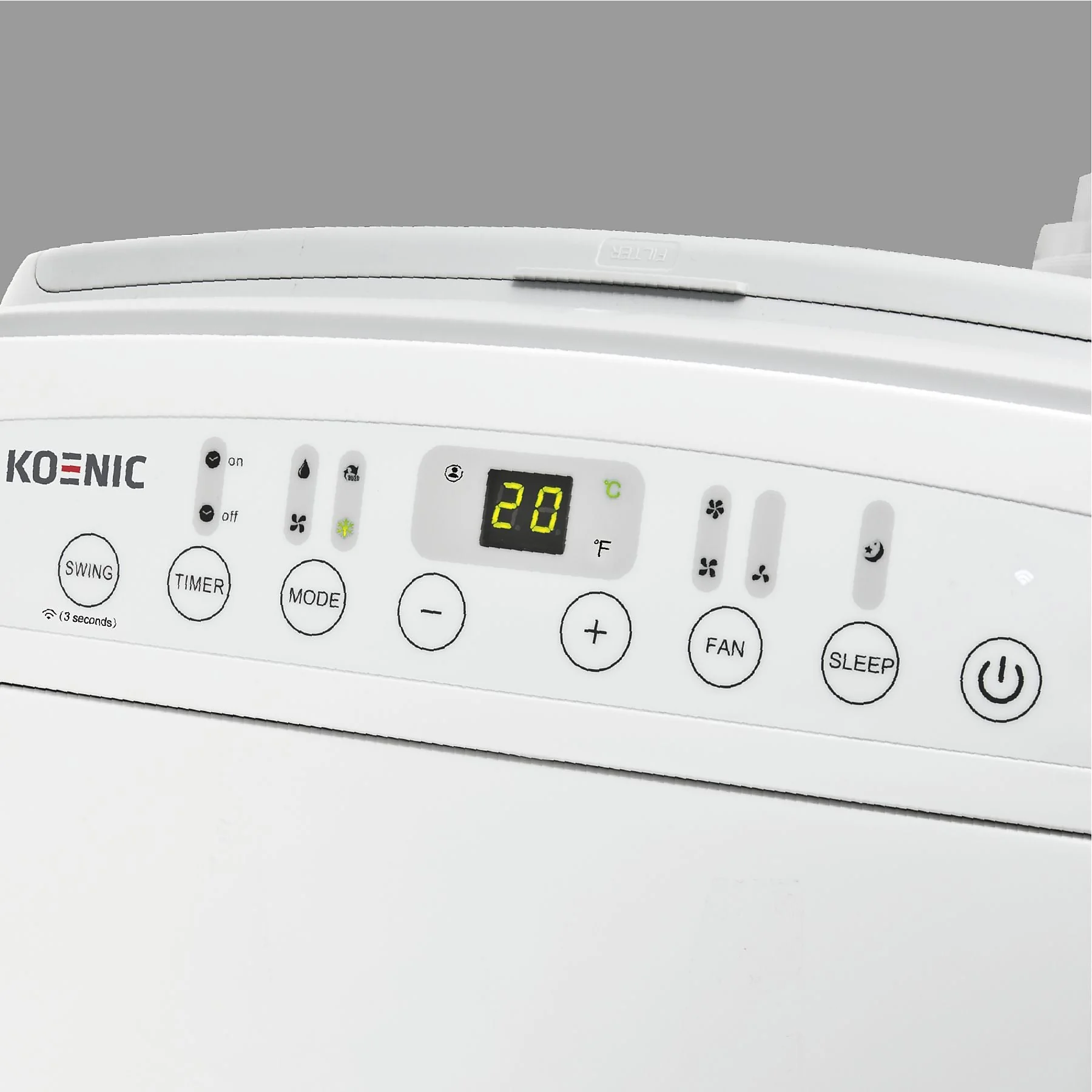 KOENIC KAC 9022 W mobile Klimaanlage weiß 80 m3 Energieklasse A