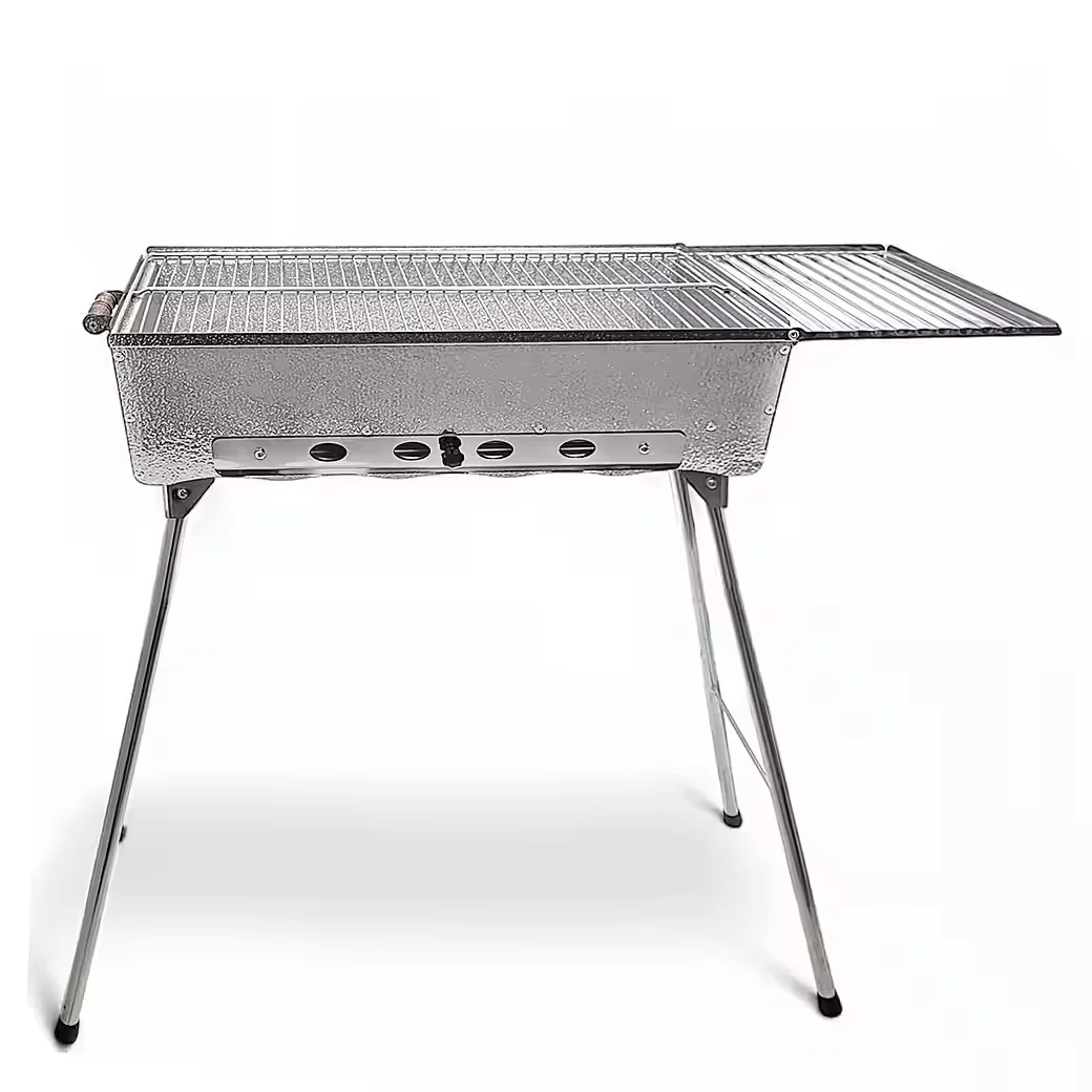Holzkohlegrill Schaschlikgrill Astana Deluxe Edelstahl rostfrei