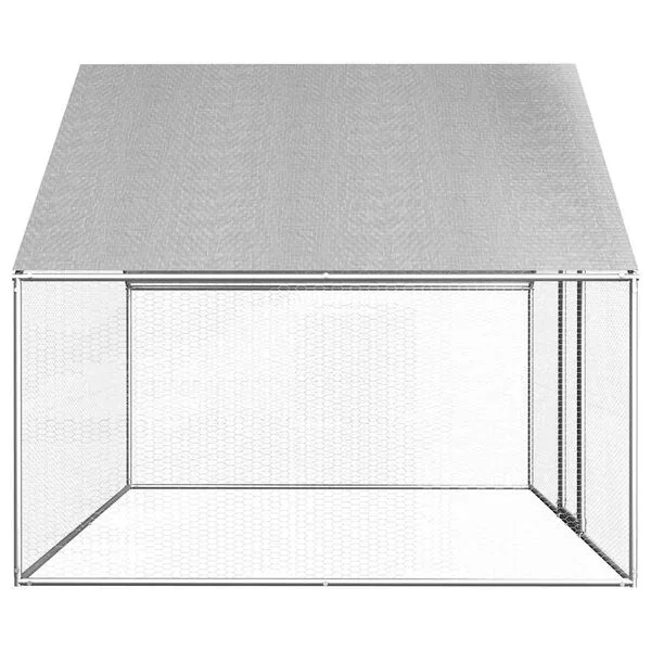 vidaXL Outdoor-Hühnerkäfig 2,75x2x1,92 m Verzinkter Stahl Voliere
