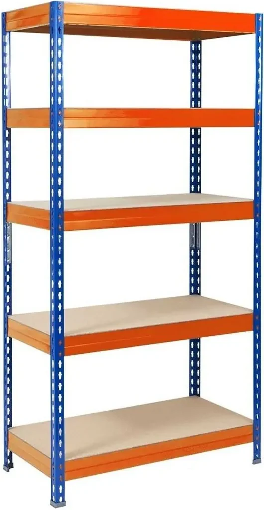 Grizzly Schwerlastregal Steckregal Orange 180x90x45 cm Metall