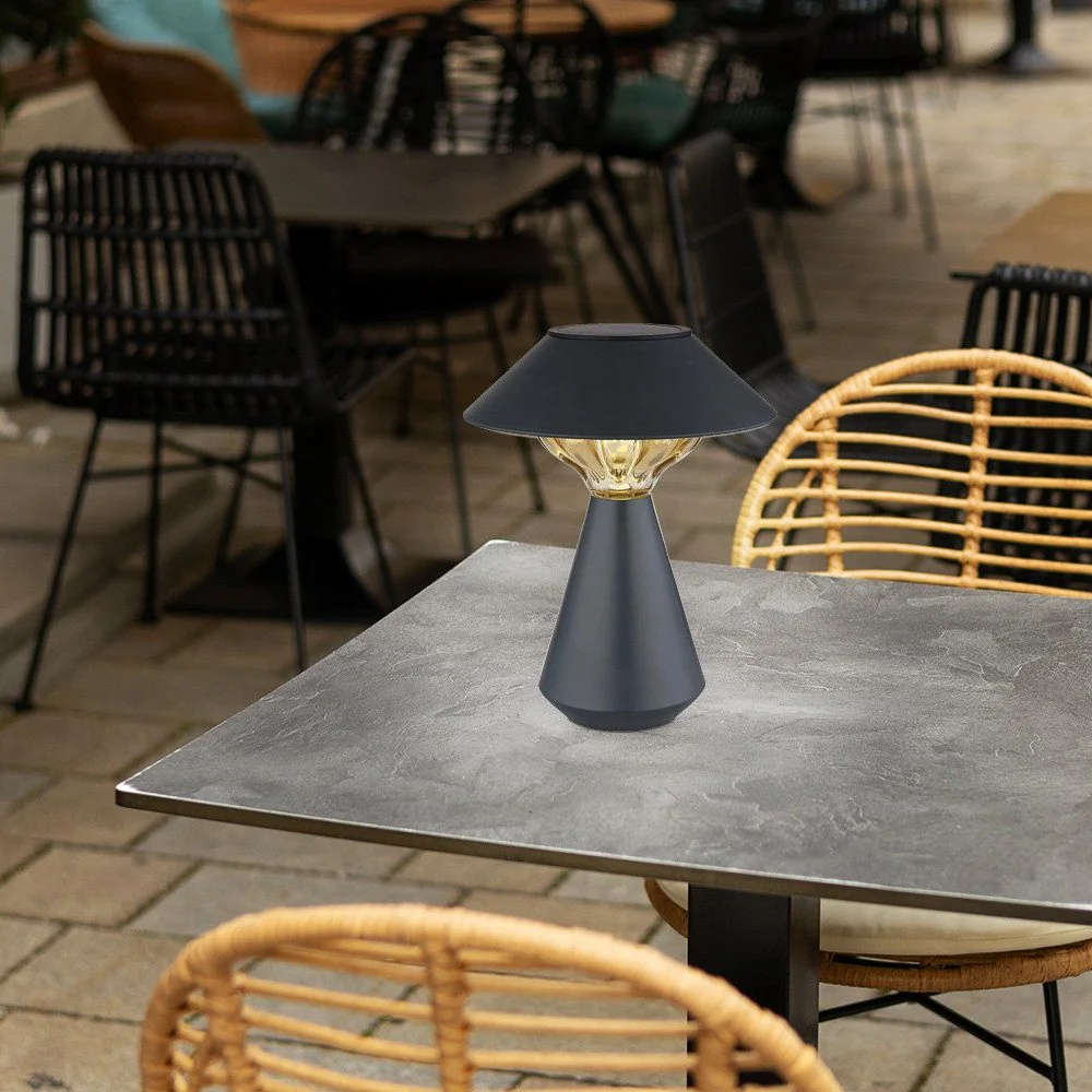 GLOBO LIGHTING LED Außen-Tischleuchte Solar Gartenlampe Tischlampe