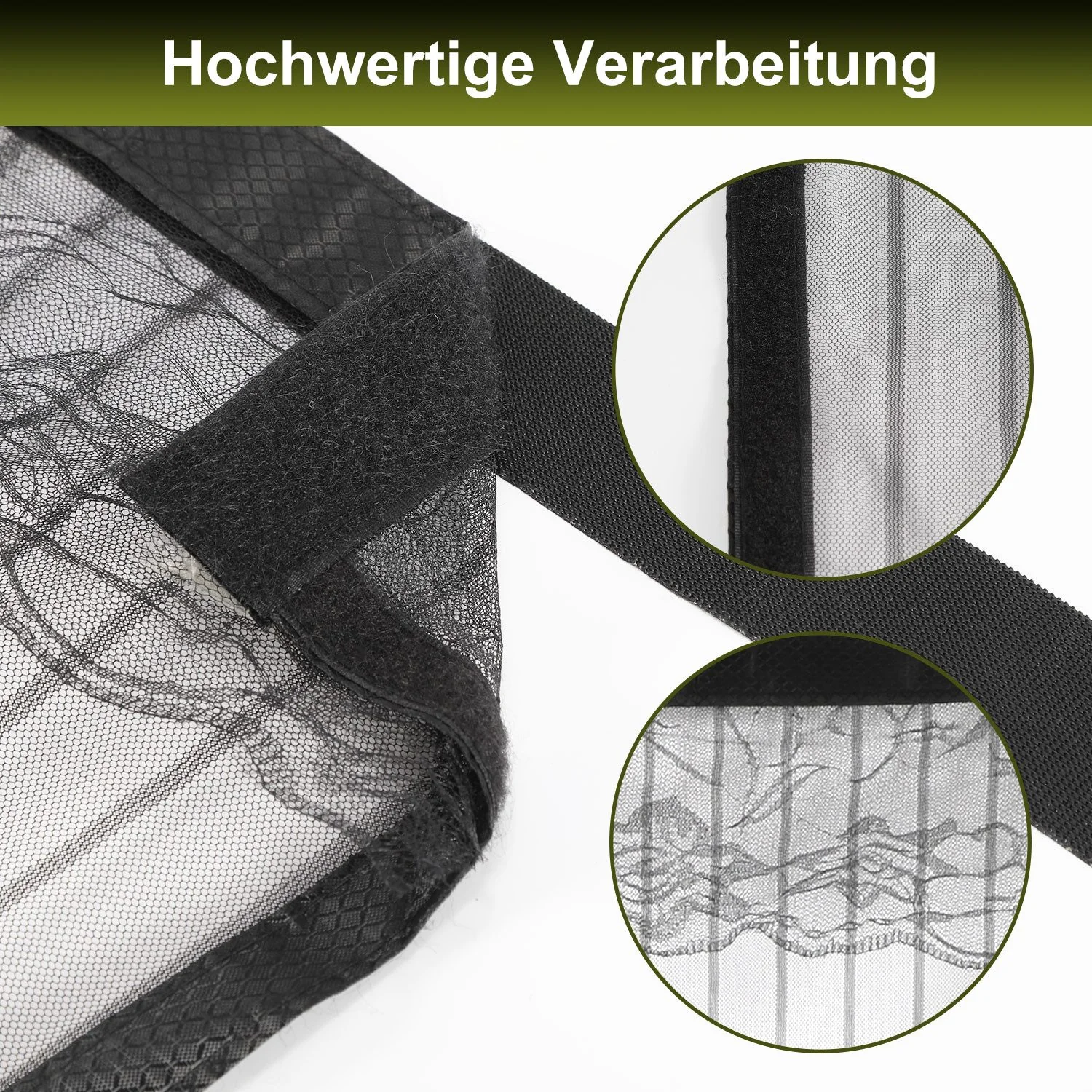 CLANMACY Fliegengitter Tür Magnetvorhang ohne Bohren Insektenschutz