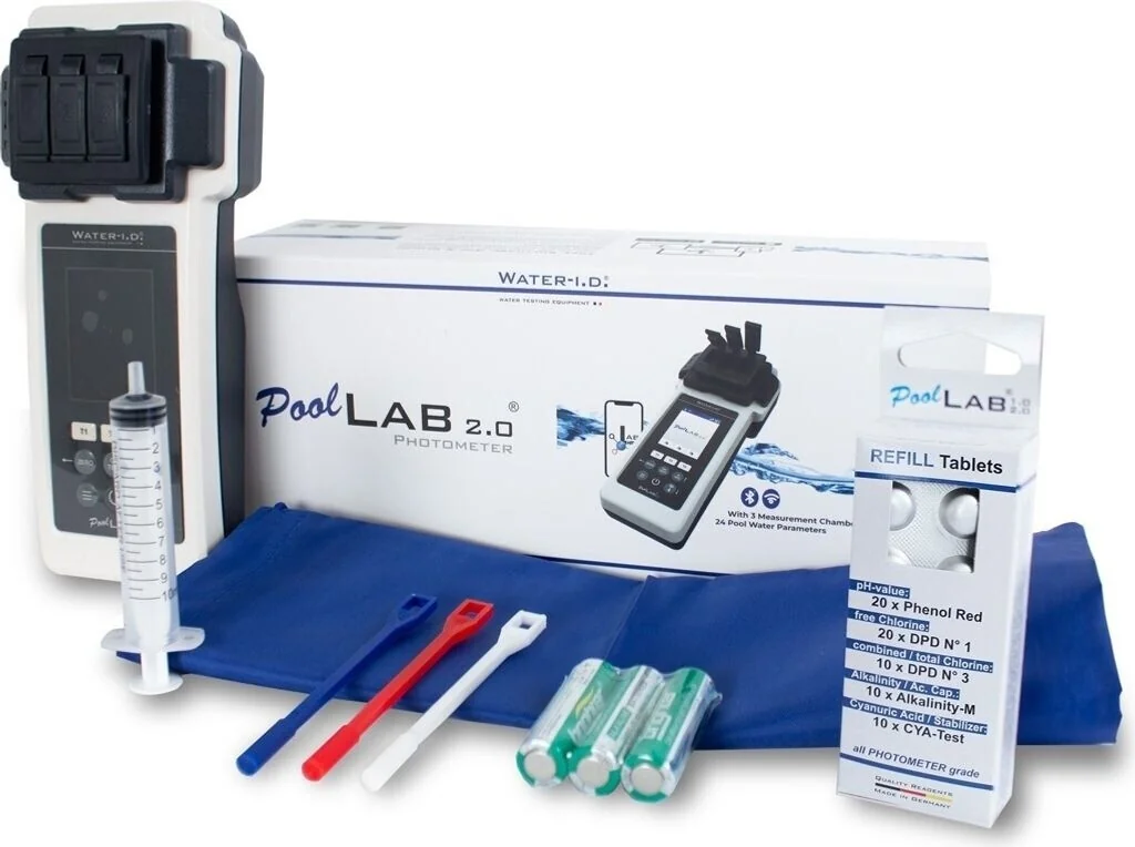Water ID PoolLAB 2.0 Photometer pH Chlor Cyanursäure Pooltester