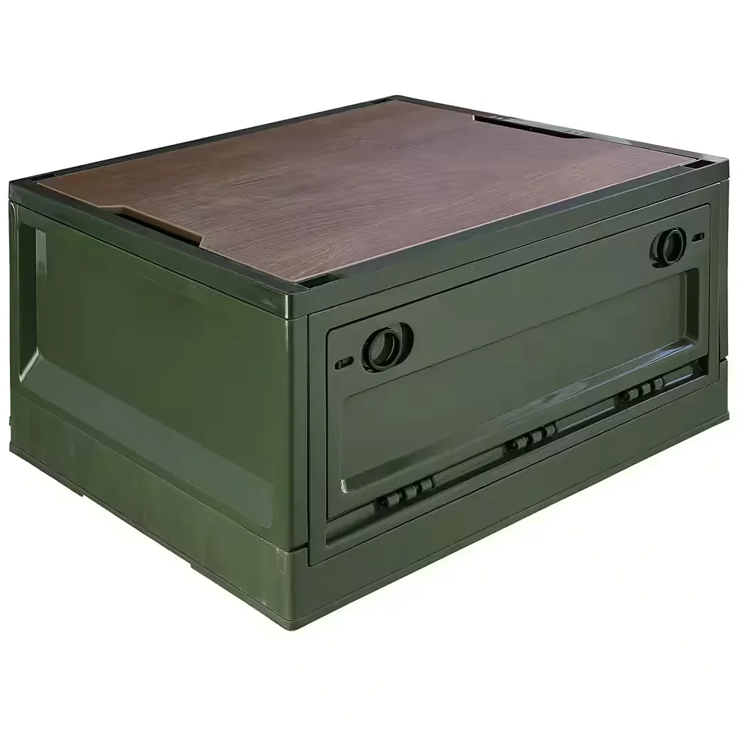 Faltbox Storage Box 35 L Camping Klappkiste faltbar 47x35x24 cm Grün