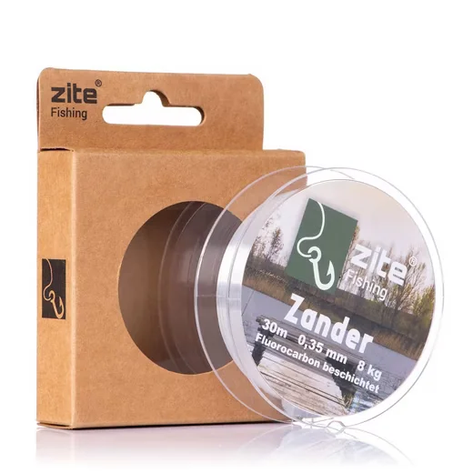 ZITE Fluorocarbon Vorfachschnur 0,35 mm 30 m monofil Zander