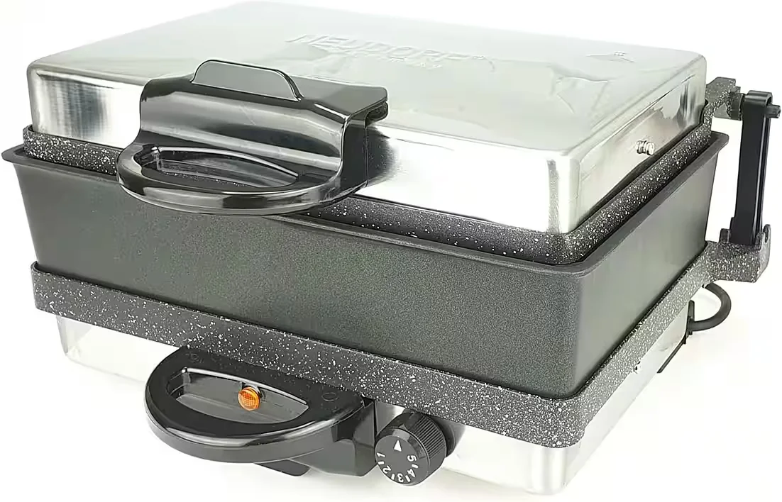 Kontaktgrill Granit mit Kasserolle elektrisch Tischgrill