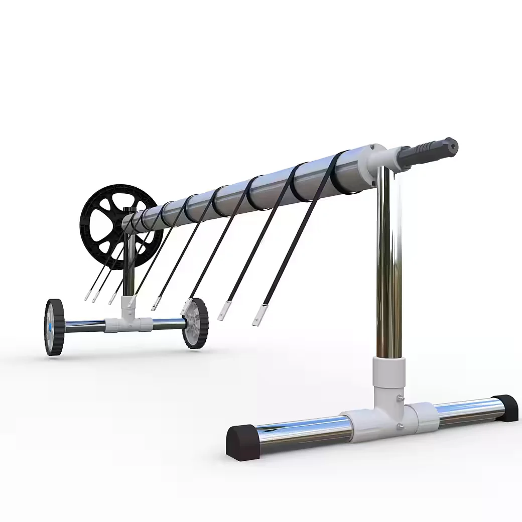 Pool Abdeckplane Aufroller 300 bis 570 cm mit Rollen Befestigung