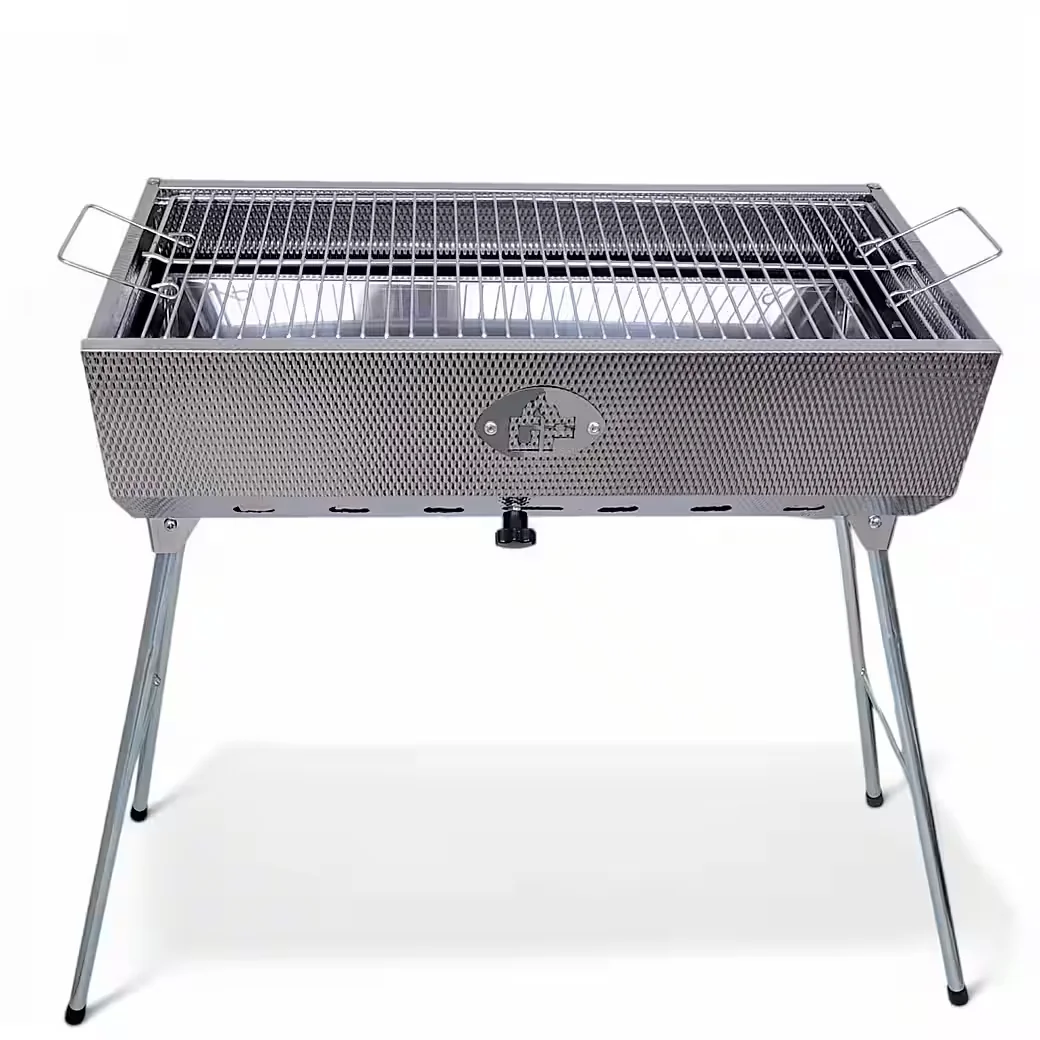 Mangal Schaschlikgrill Taschkent Holzkohlegrill Motor 11er Drehspieß