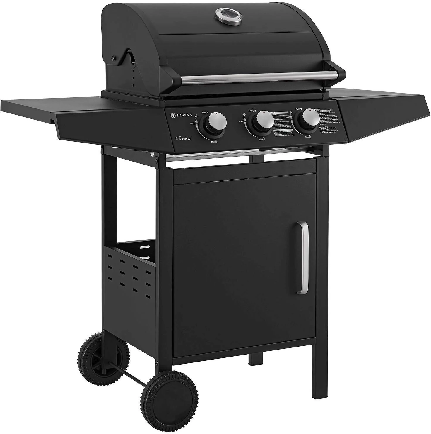 JUSKYS Gasgrill Louisiana BBQ Grillwagen Outdoor