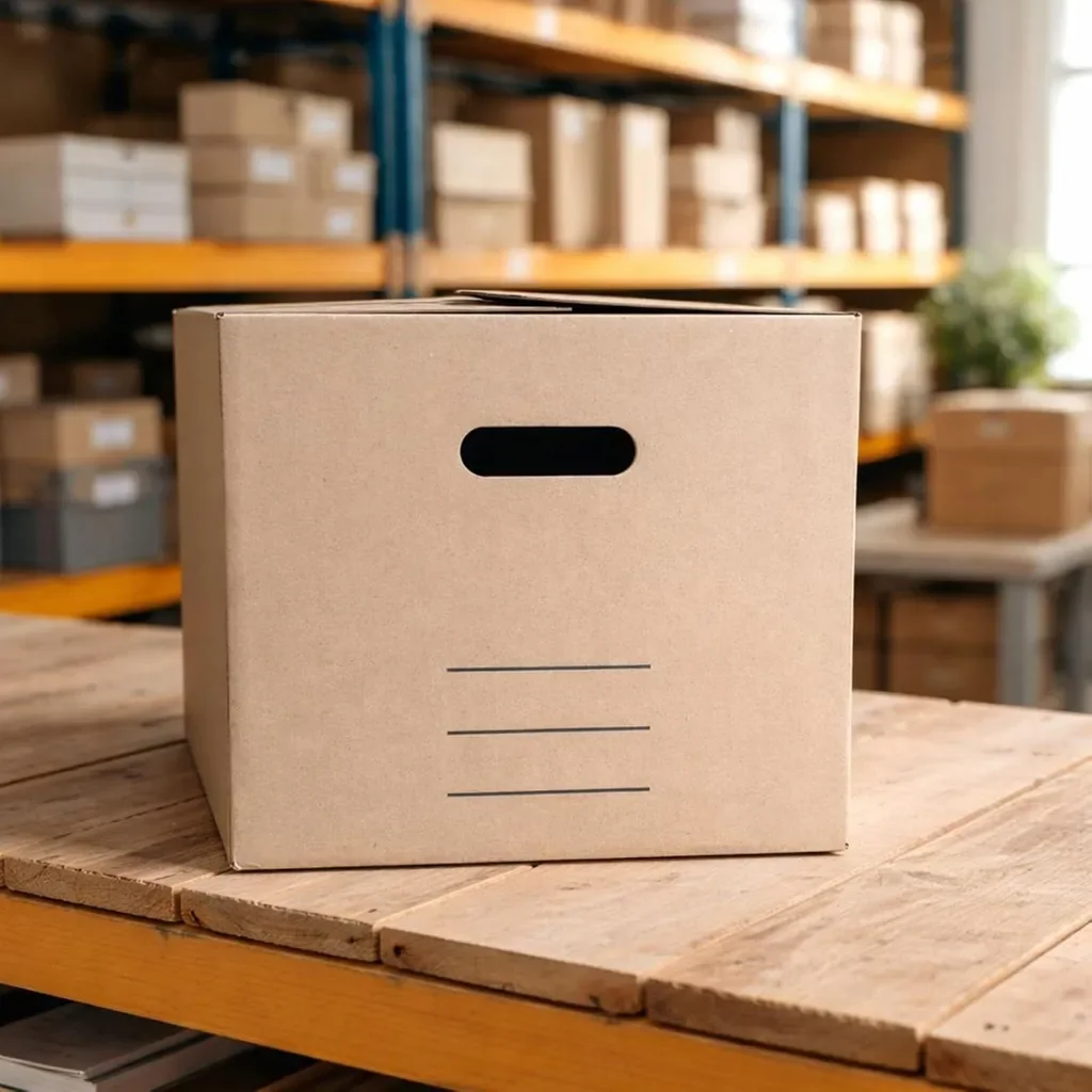 BURI Archivkarton Archivbox für 5 A4 Ordner, stapelbar 30 kg