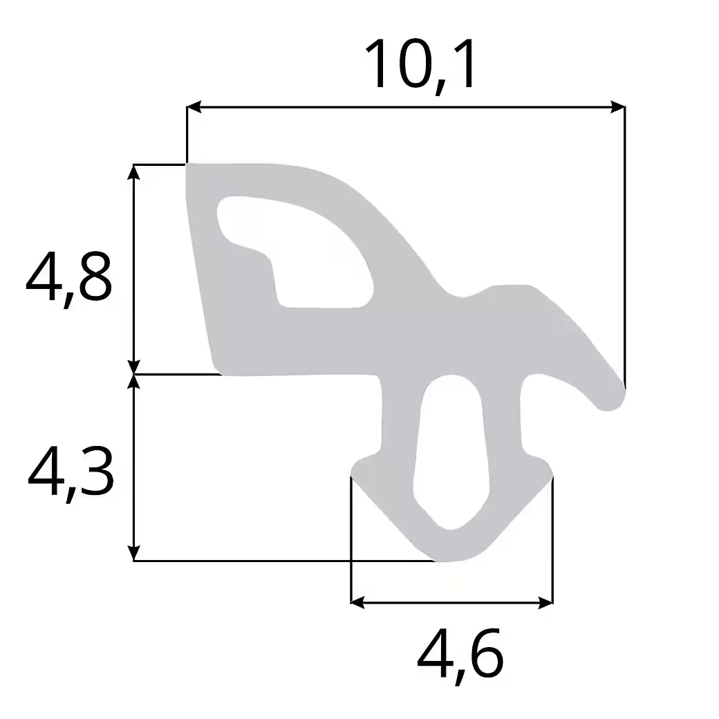DQ-PP Türdichtband Fensterdichtung Grau 5m ALUPLAST S-1559 S-1560