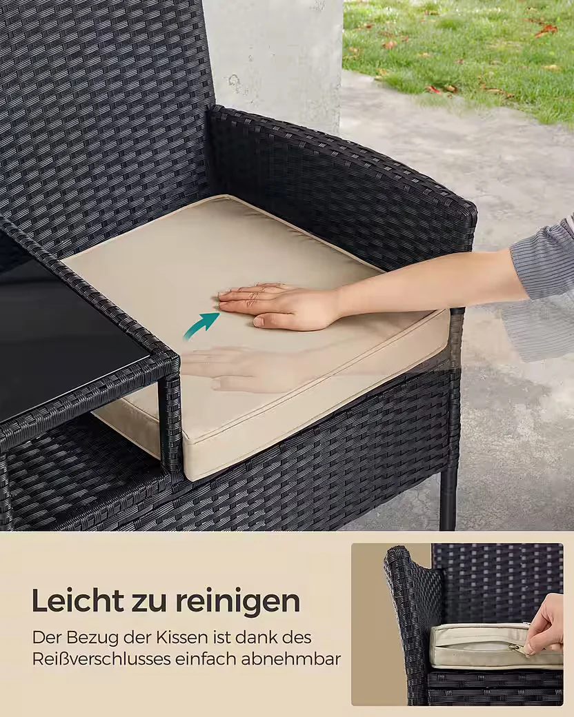 SONGMICS Balkonset Gartenmöbel für Balkon und Terrasse