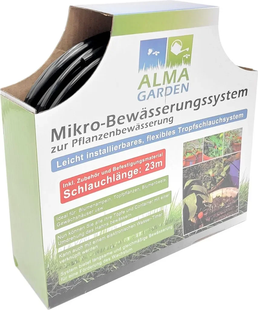 Mikro-Bewässerungssystem Tropfschlauch Pflanzenbewässerung Garten