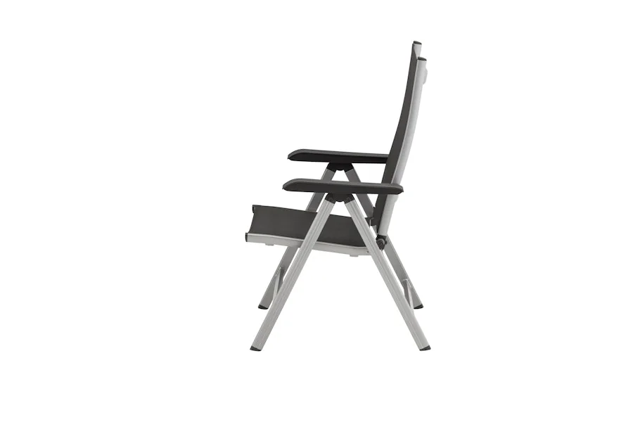 Kettler Multipositionssessel BASIC PLUS, Aluminium Silber / Outdoorgewebe Anthrazit
