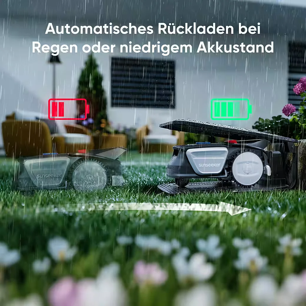 SUNSEEKER Rasenmähroboter V1 für automatische Rasenpflege