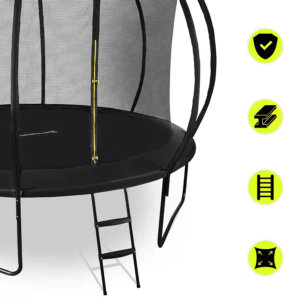 Gartentrampolin mit Leiter und Innennetz für Kinder