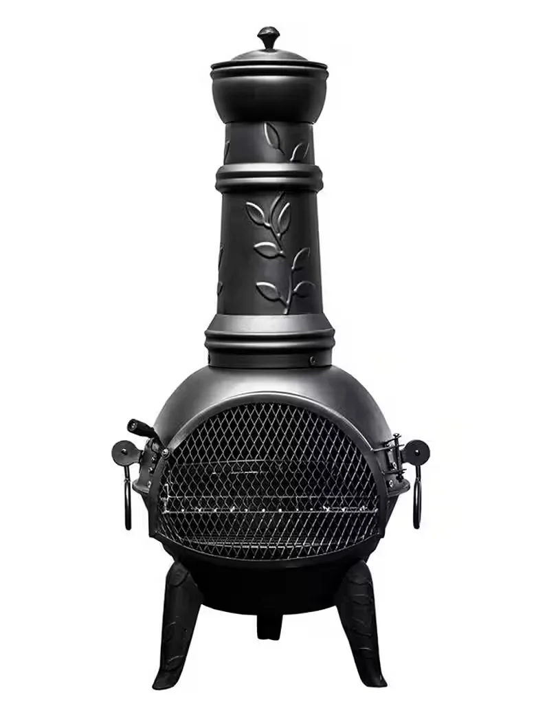 BUSCHBECK Grillkamin Leaf 136 Gartenkamin Outdoor Holzkohle