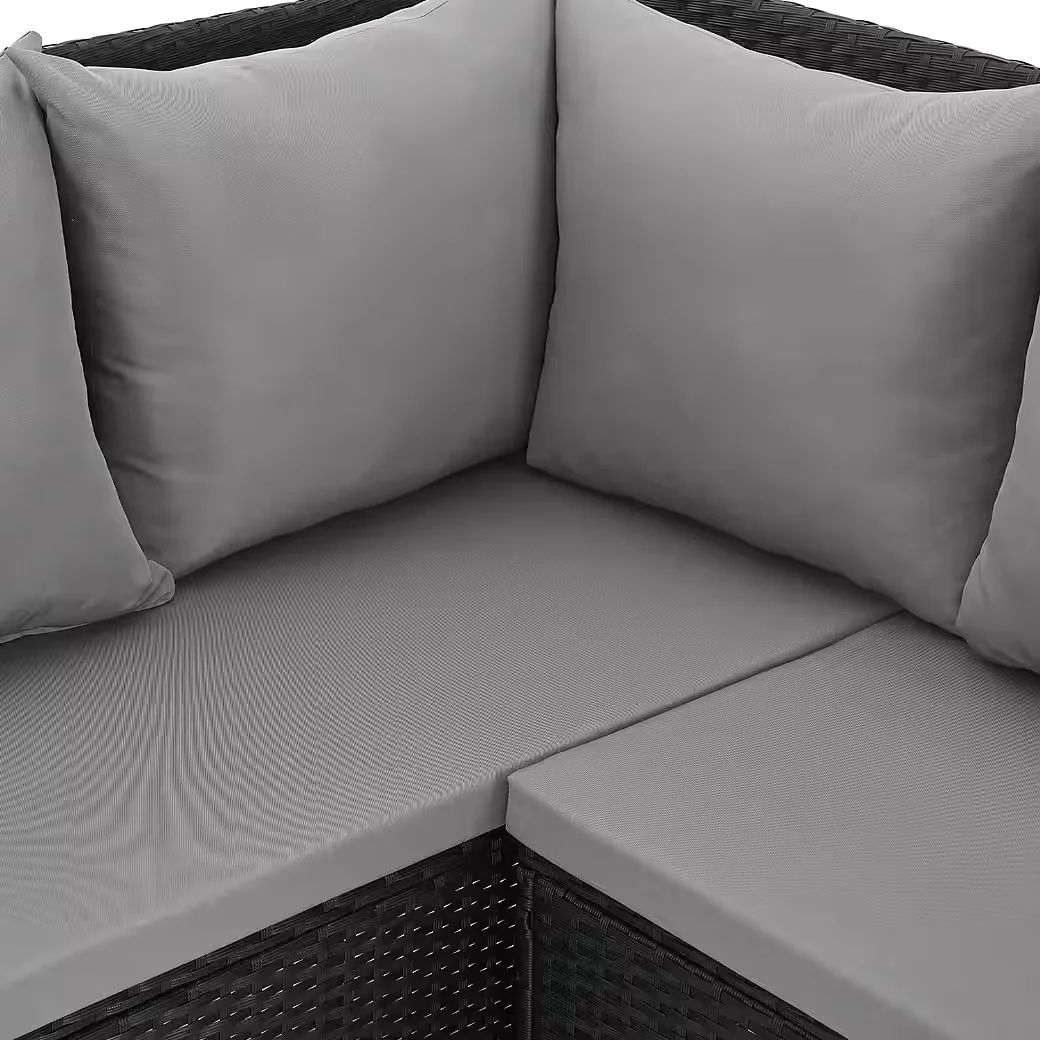 Gartenlounge Set MADISON Schwarz Outdoor Terrasse