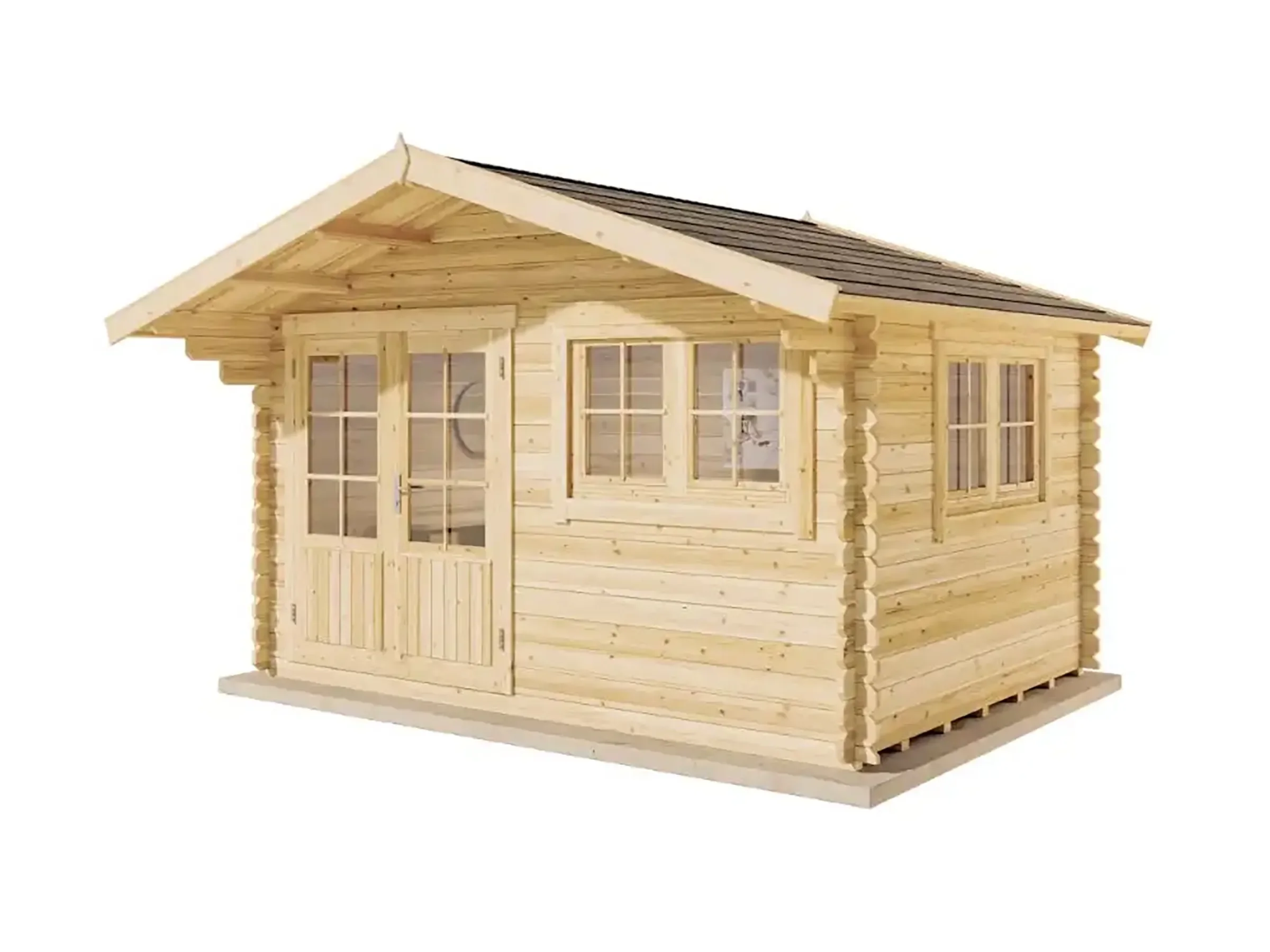 Gartenhaus Gabriel-34 428x367 cm Natur Holz Gerätehaus