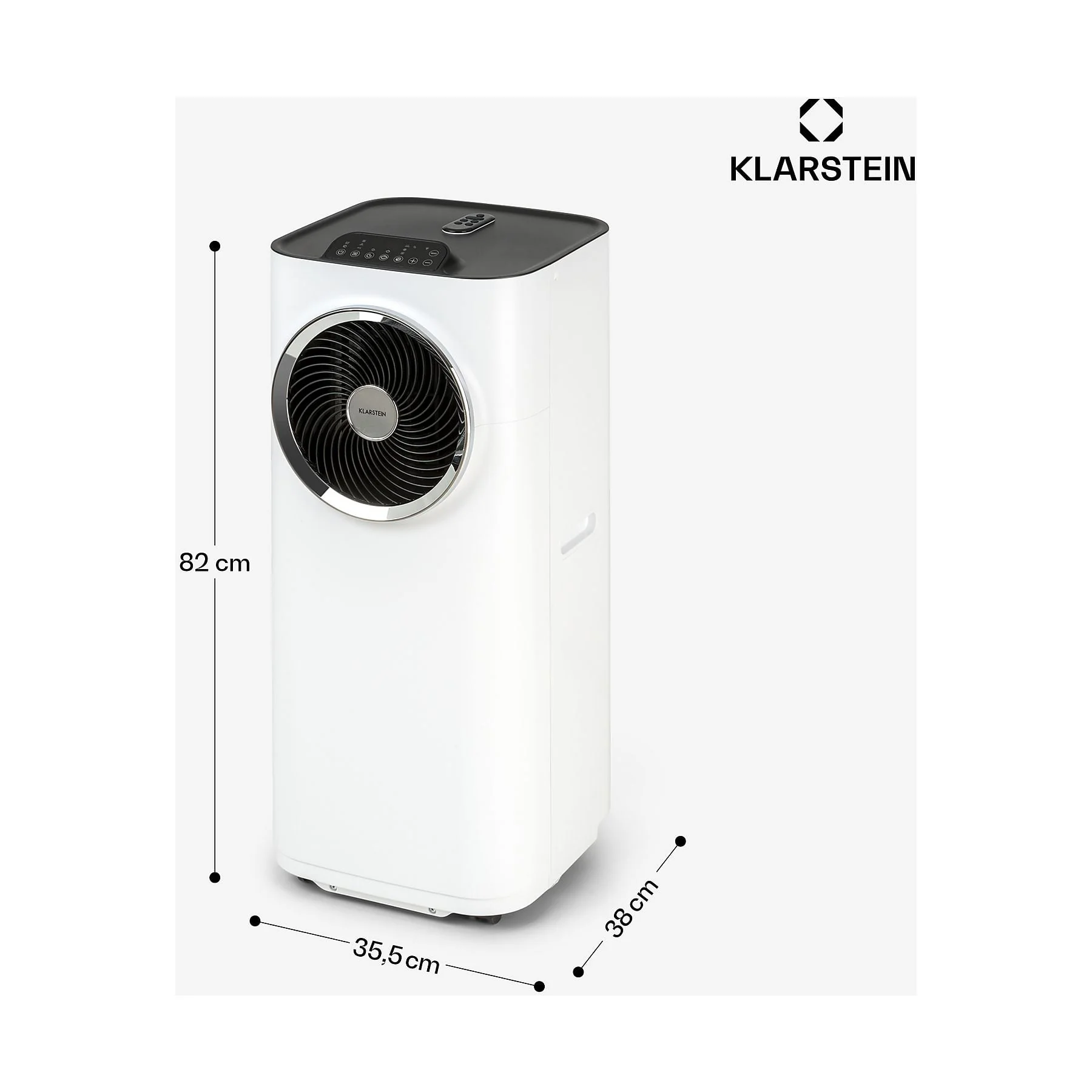 Klarstein Kraftwerk Smart Klimagerät mobil App 49 qm A weiß