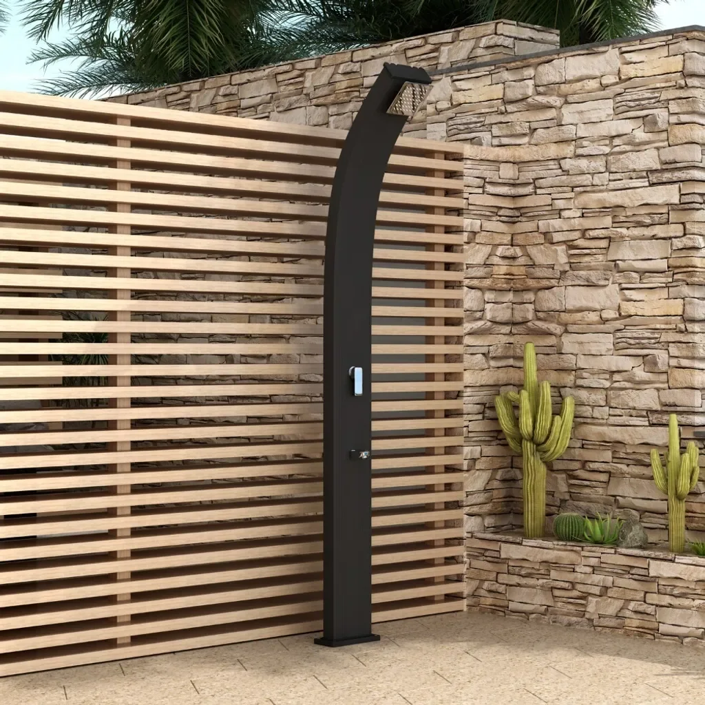 HOME DELUXE Solardusche ATHEN 30L Thermometer und Fußdusche Pool