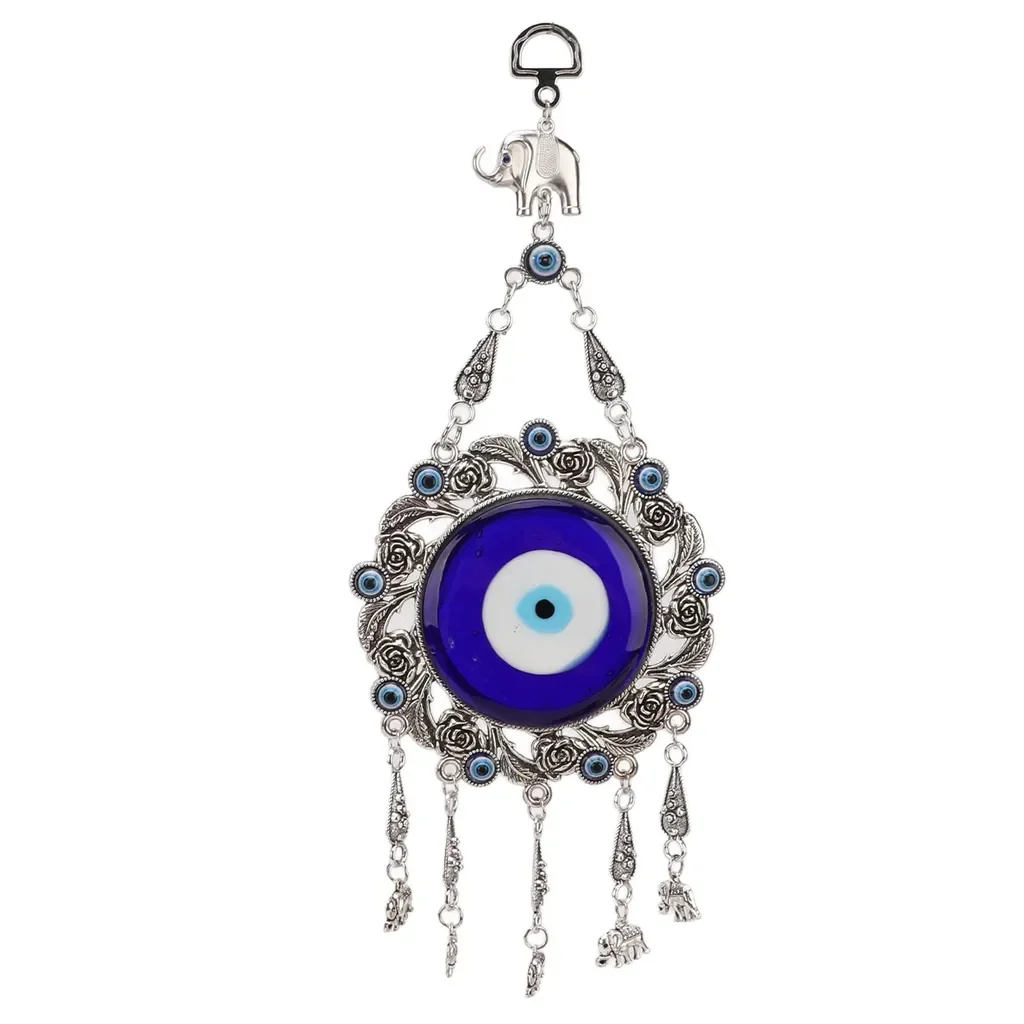 Blaues Auge Wanddeko Nazar Anhänger türkisches Glückswandornament