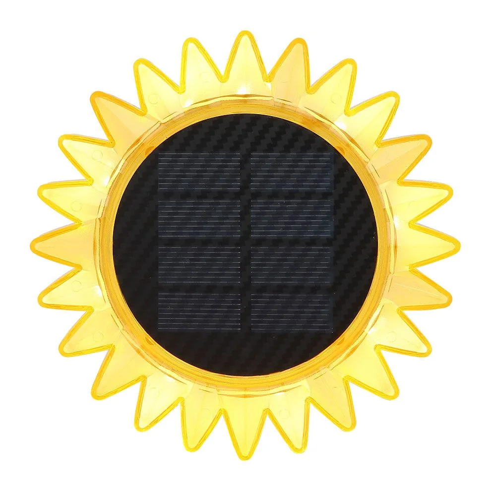 GLOBO LIGHTING LED Solarleuchte Sonnenblume Warmweiß Stecklampe Außen