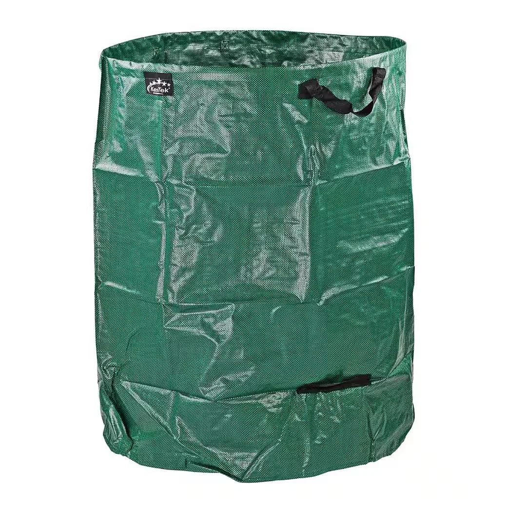 KESTEK Gartensack PP Gartentasche 500L grün Laubsack