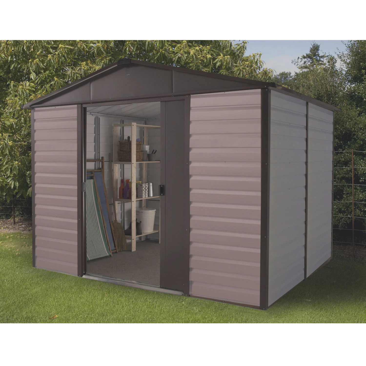 Yardmaster Metall Gerätehaus Brandenburg 1012 Gartenhaus